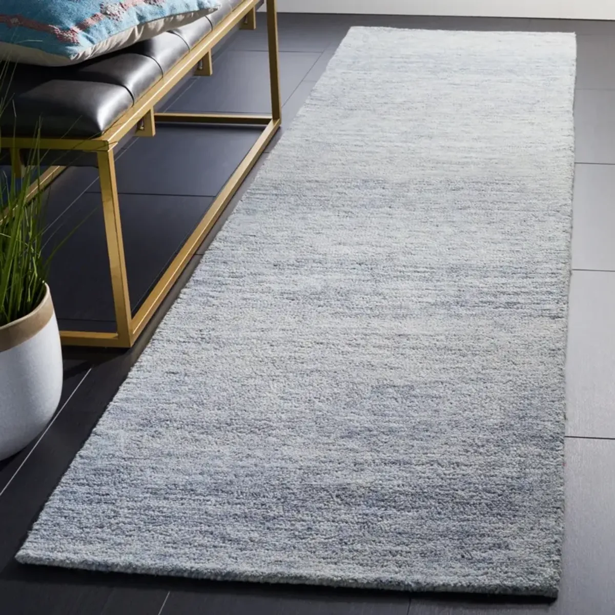 METRO 152 BLUE 2'-3' x 8' Runner Rug