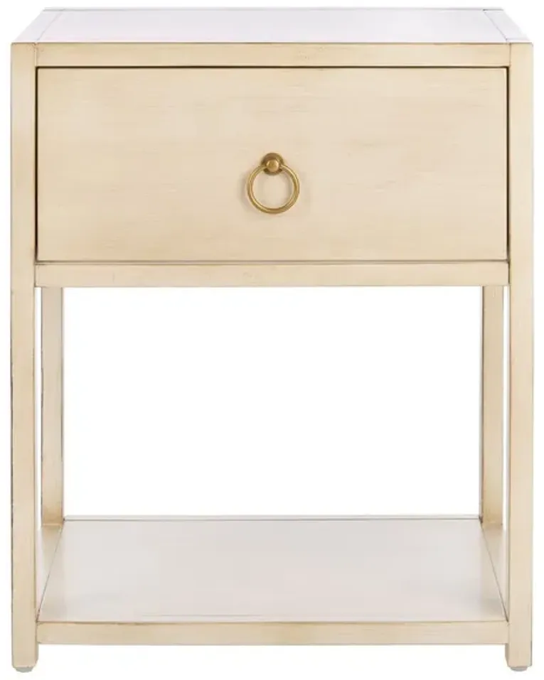 YUDI 1 DRAWER 1 SHELF NIGHTSTAND