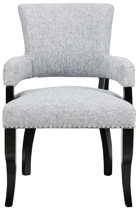 Madison Park Dawson Grey Arm Dining Chair