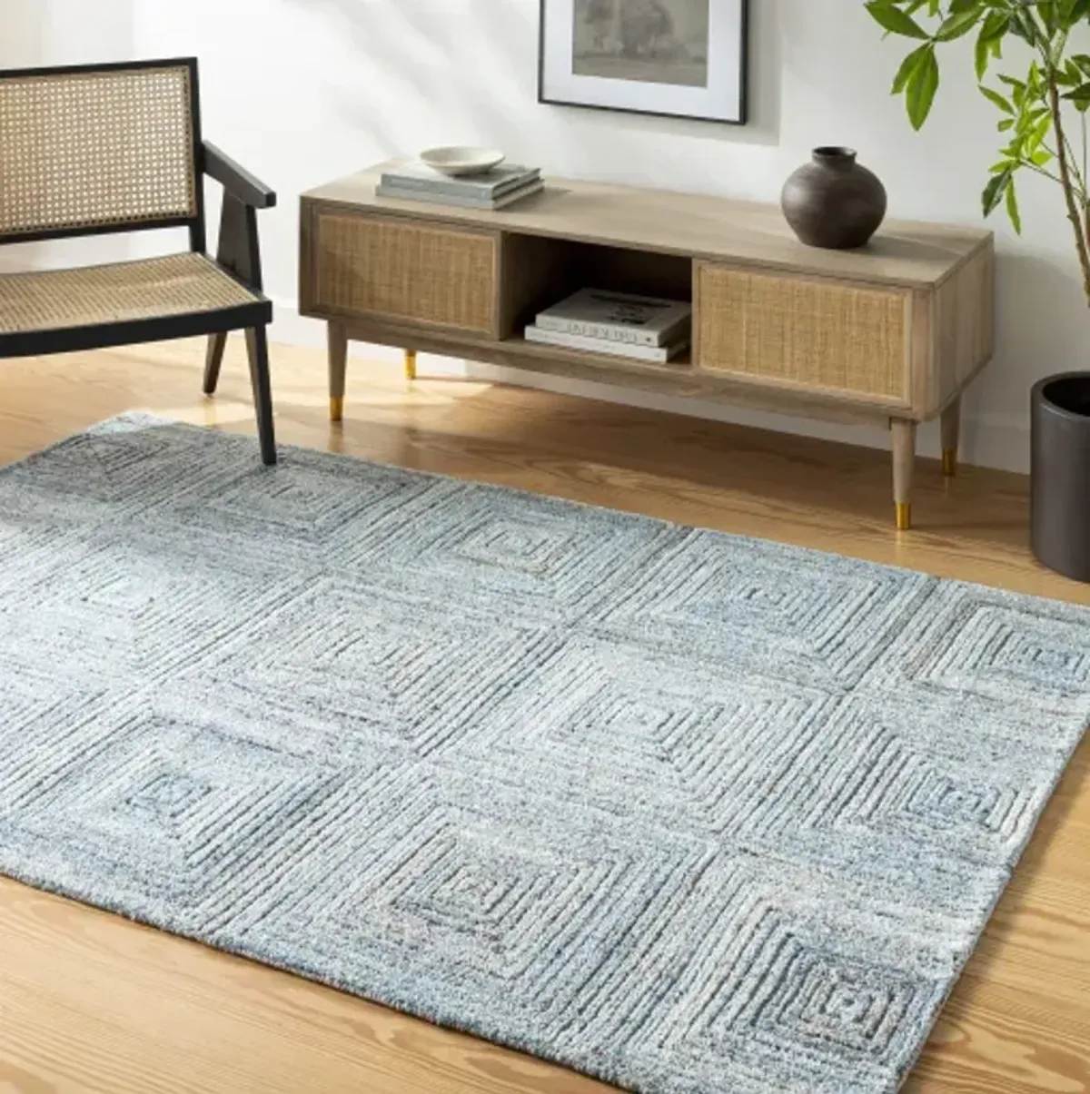 Calgary CGR-2301 5' x 7'6" Hand Made Rug