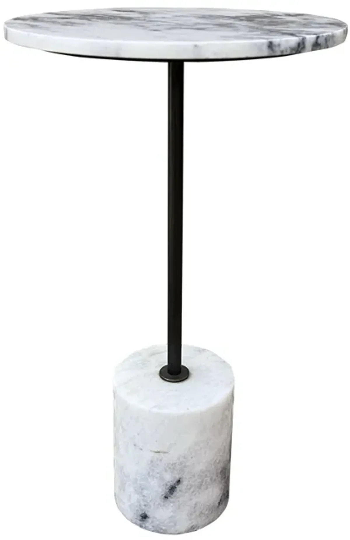 Pandia Black & White Transitional Accent Table