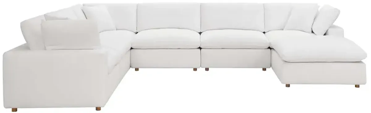 Commix Down Filled Overstuffed 7-Piece Sectional Sofa