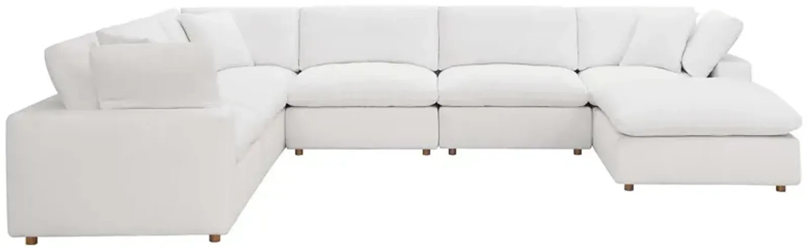 Commix Down Filled Overstuffed 7-Piece Sectional Sofa