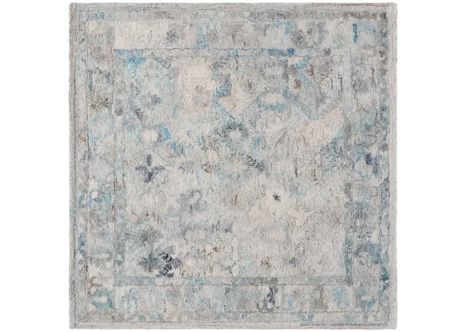 MARQUEE 126 LIGHT BLUE  6' x 6' Square Square Rug