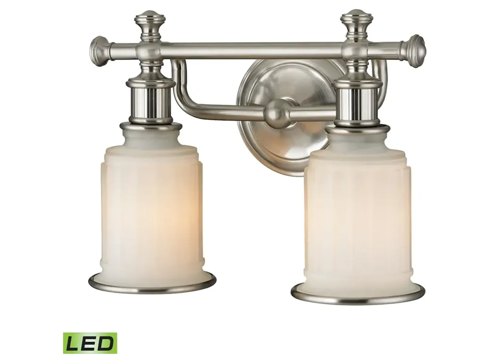 Acadia 13" Wide 2-Light Vanity Light - Brushed Nickel