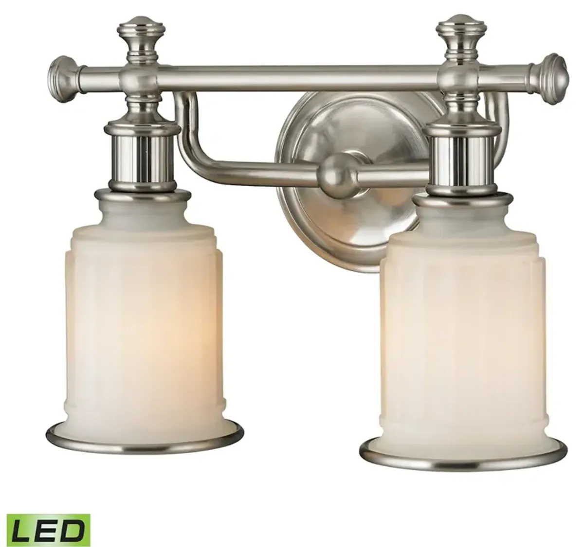 Acadia 13" Wide 2-Light Vanity Light - Brushed Nickel