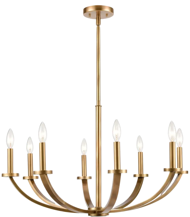 Erindale 30" Wide 8-Light Chandelier - Natural