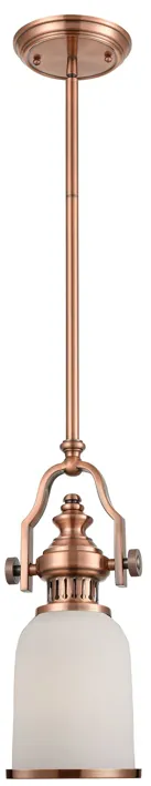 Chadwick 6" Wide 1-Light Mini Pendant - Antique Copper