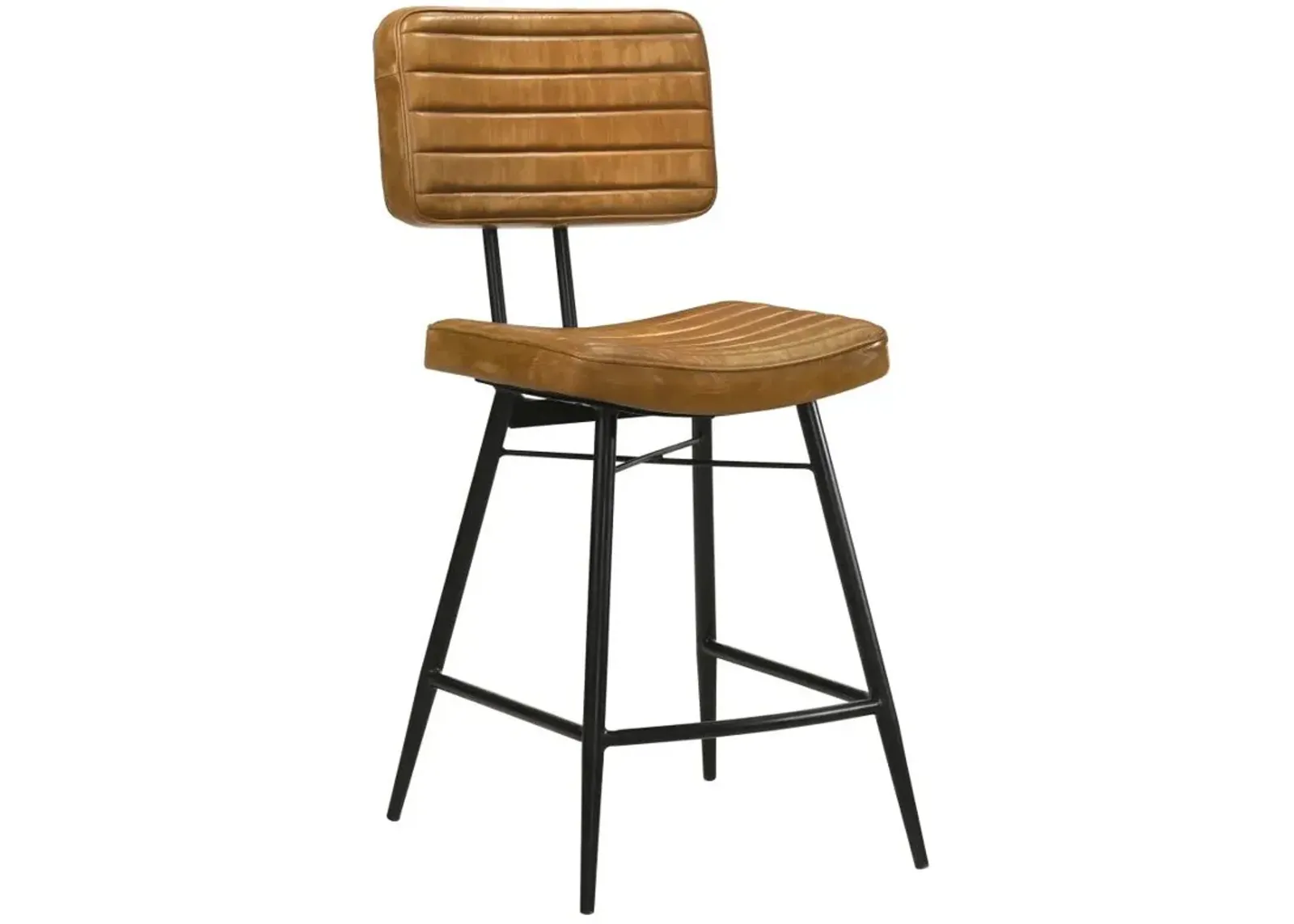 Partridge Upholstered Counter Height Stools with Footrest (Set of 2)