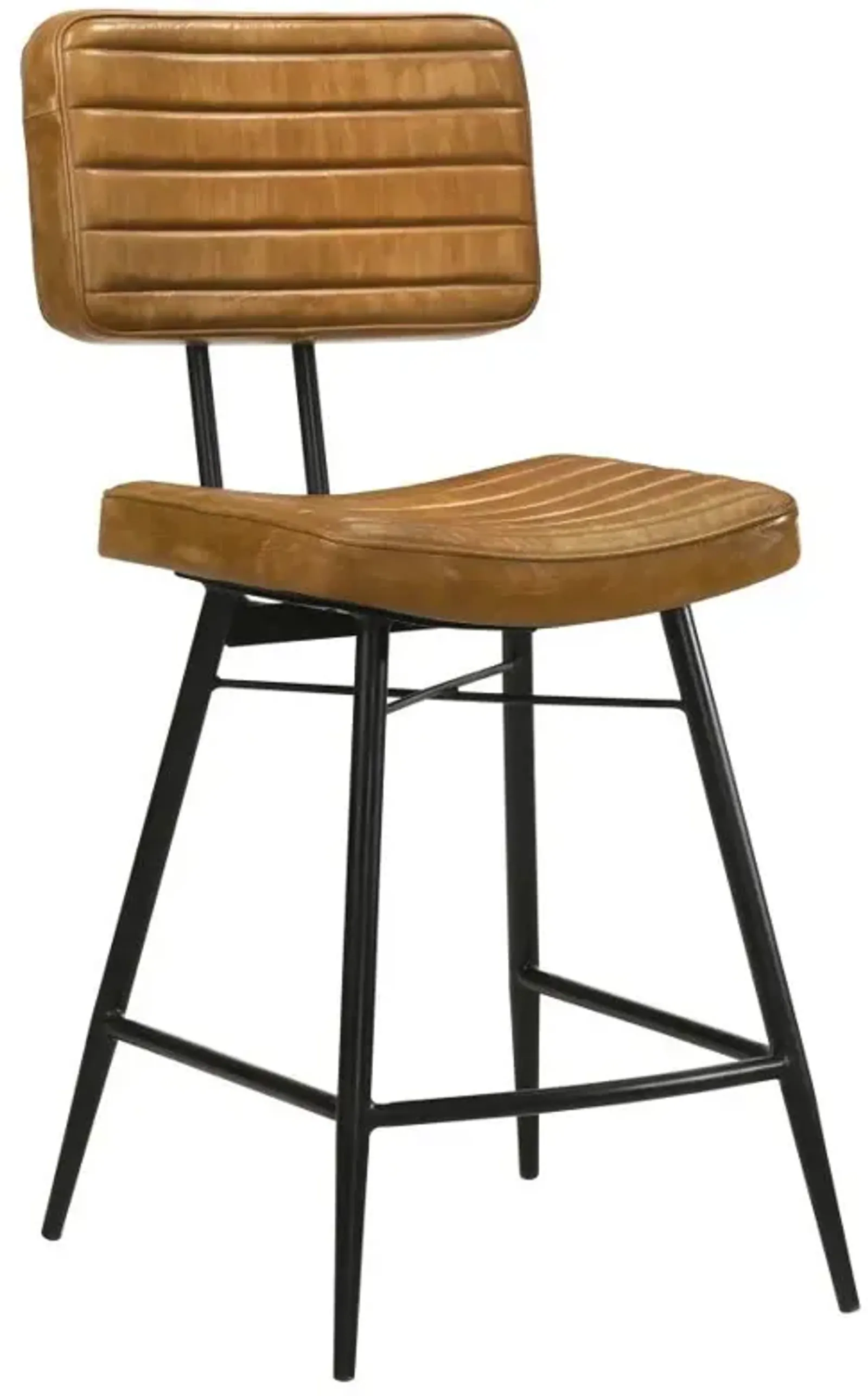 Partridge Upholstered Counter Height Stools with Footrest (Set of 2)