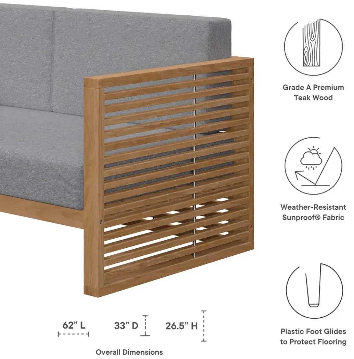 Carlsbad Outdoor Patio Loveseat