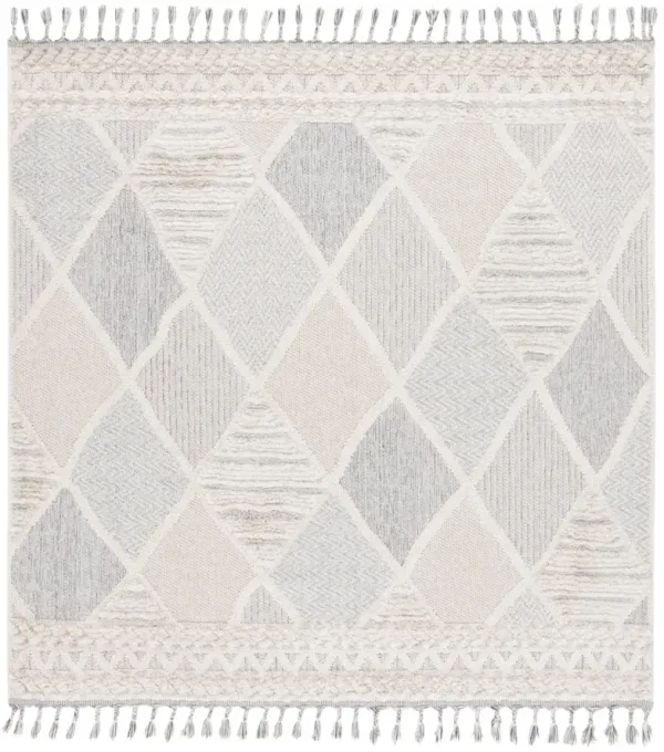 CHLOE 100 IVORY  6'-7' x 6'-7' Square Square Rug