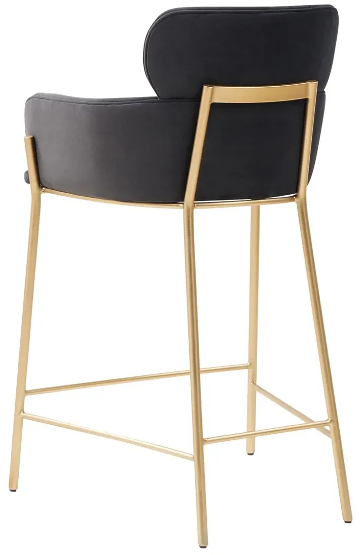 Charlize Velvet Counter Stool