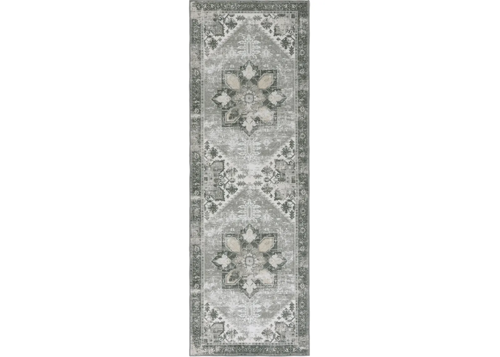 TUCSON 102 M/W S/R DARK SAGE  2'-6' x 18' Runner Rug