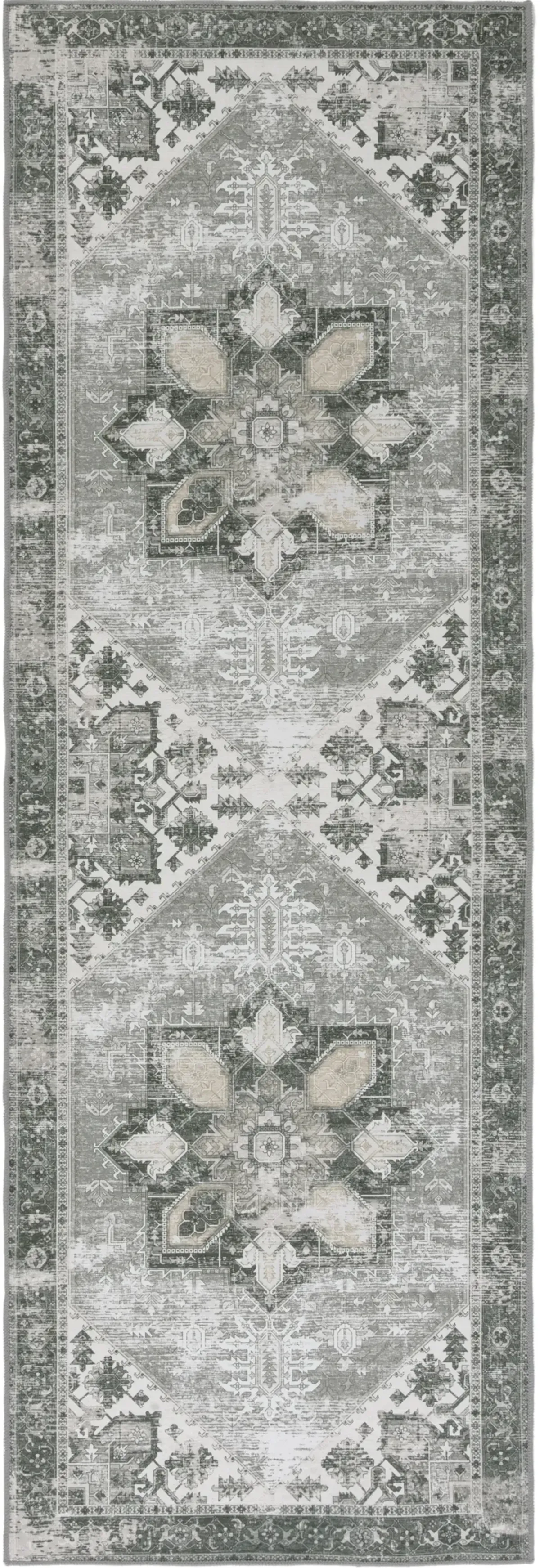 TUCSON 102 M/W S/R DARK SAGE  2'-6' x 18' Runner Rug