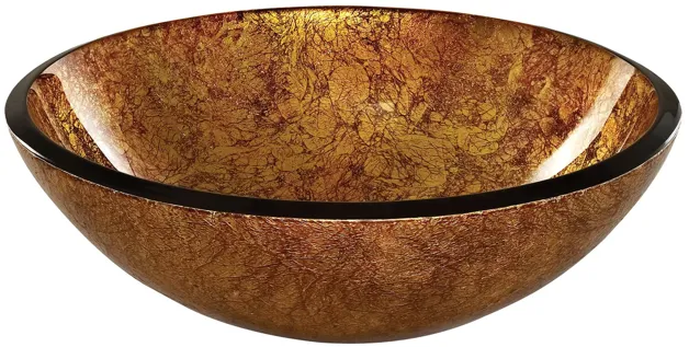 Reflex Vessel Sink - Metallic Gold 16.5-inch