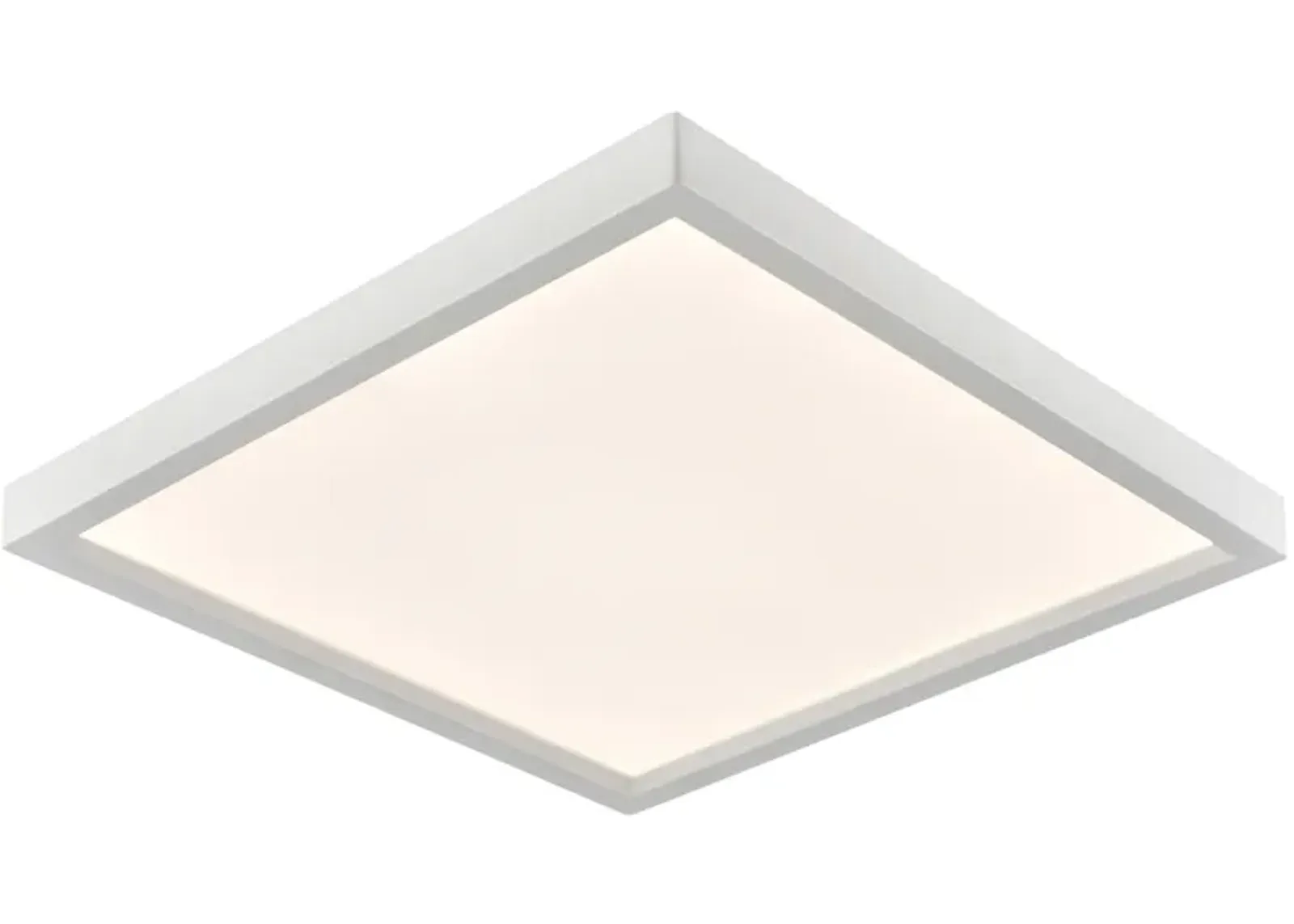 Titan 15'' Wide Integrated LED Square Flush Mount - White