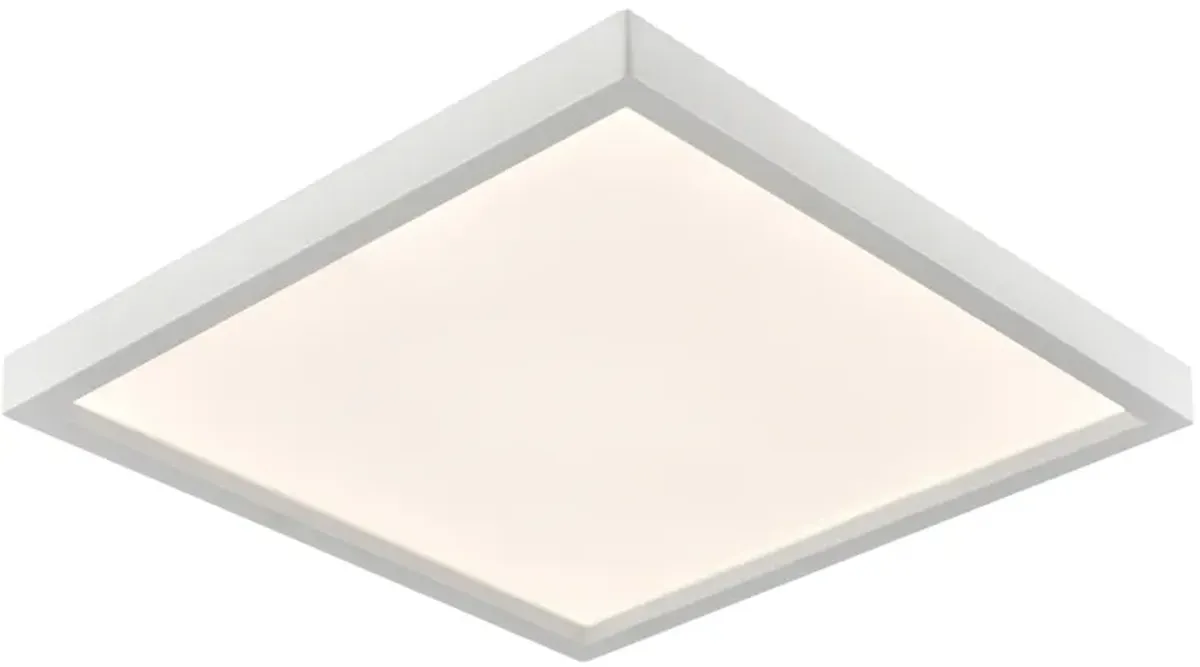 Titan 15'' Wide Integrated LED Square Flush Mount - White