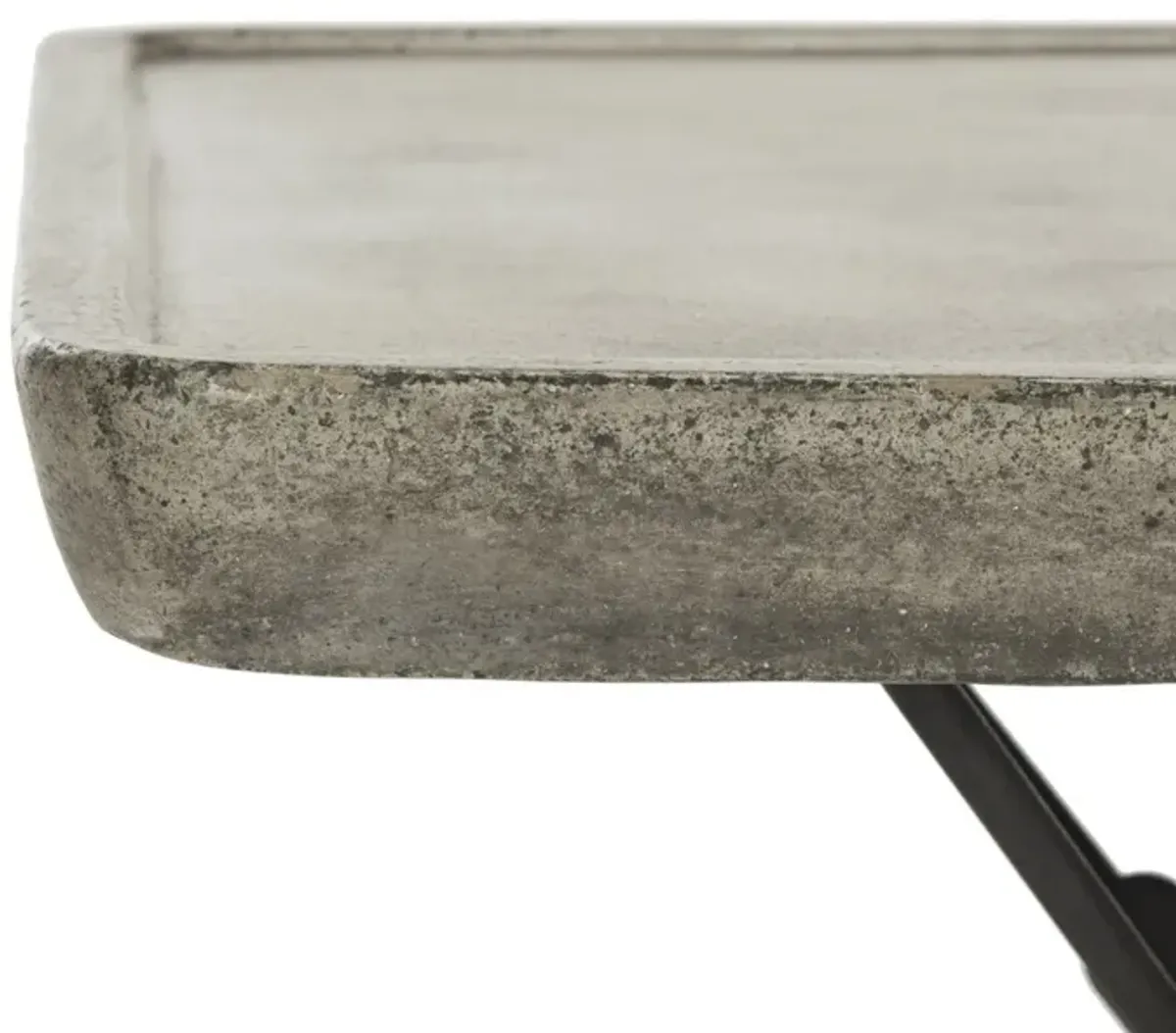 Delartin Indoor/Outdoor Modern Concrete Coffee Table