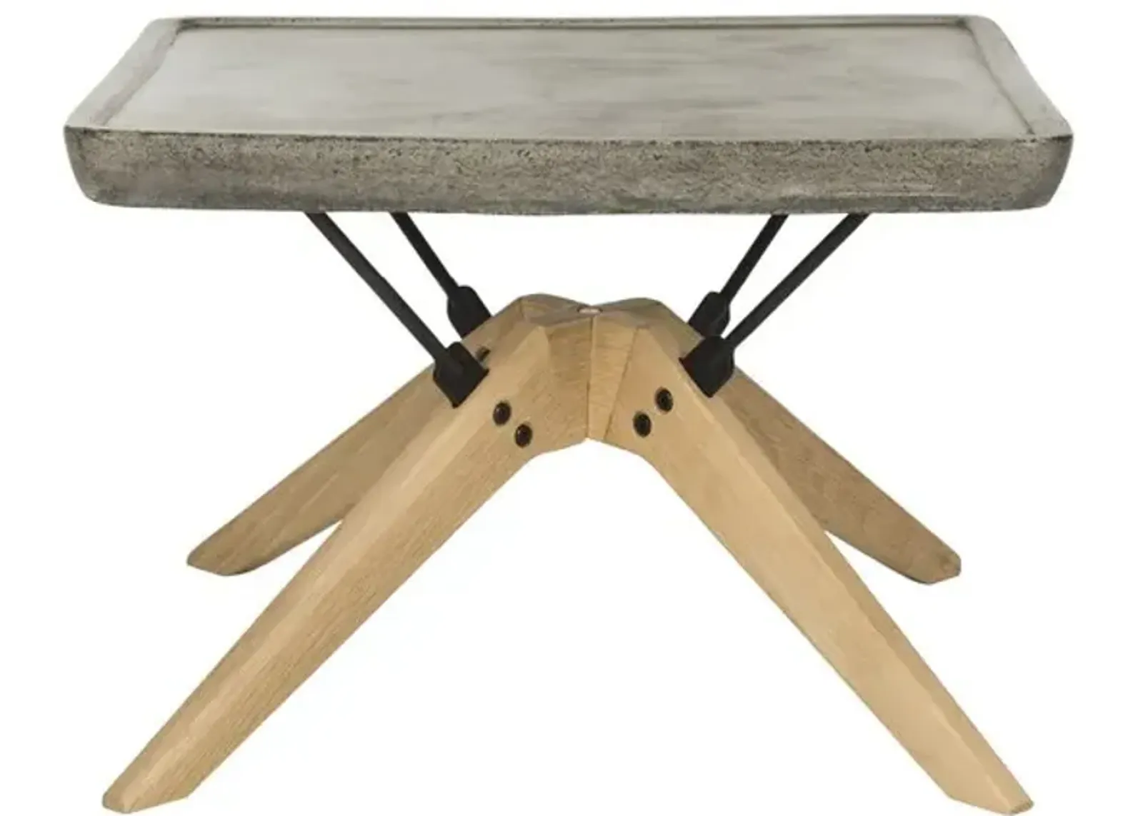 Delartin Indoor/Outdoor Modern Concrete Coffee Table