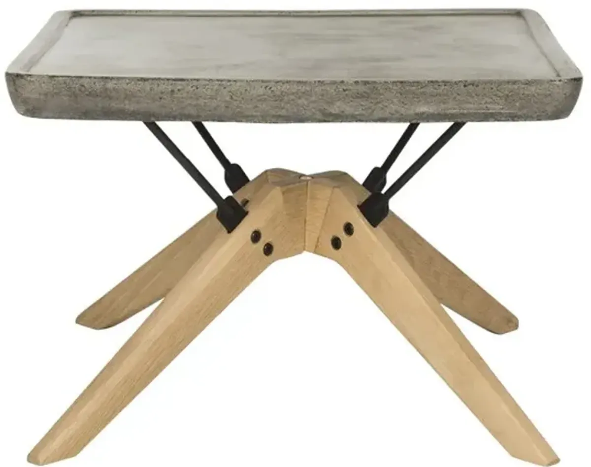 Delartin Indoor/Outdoor Modern Concrete Coffee Table