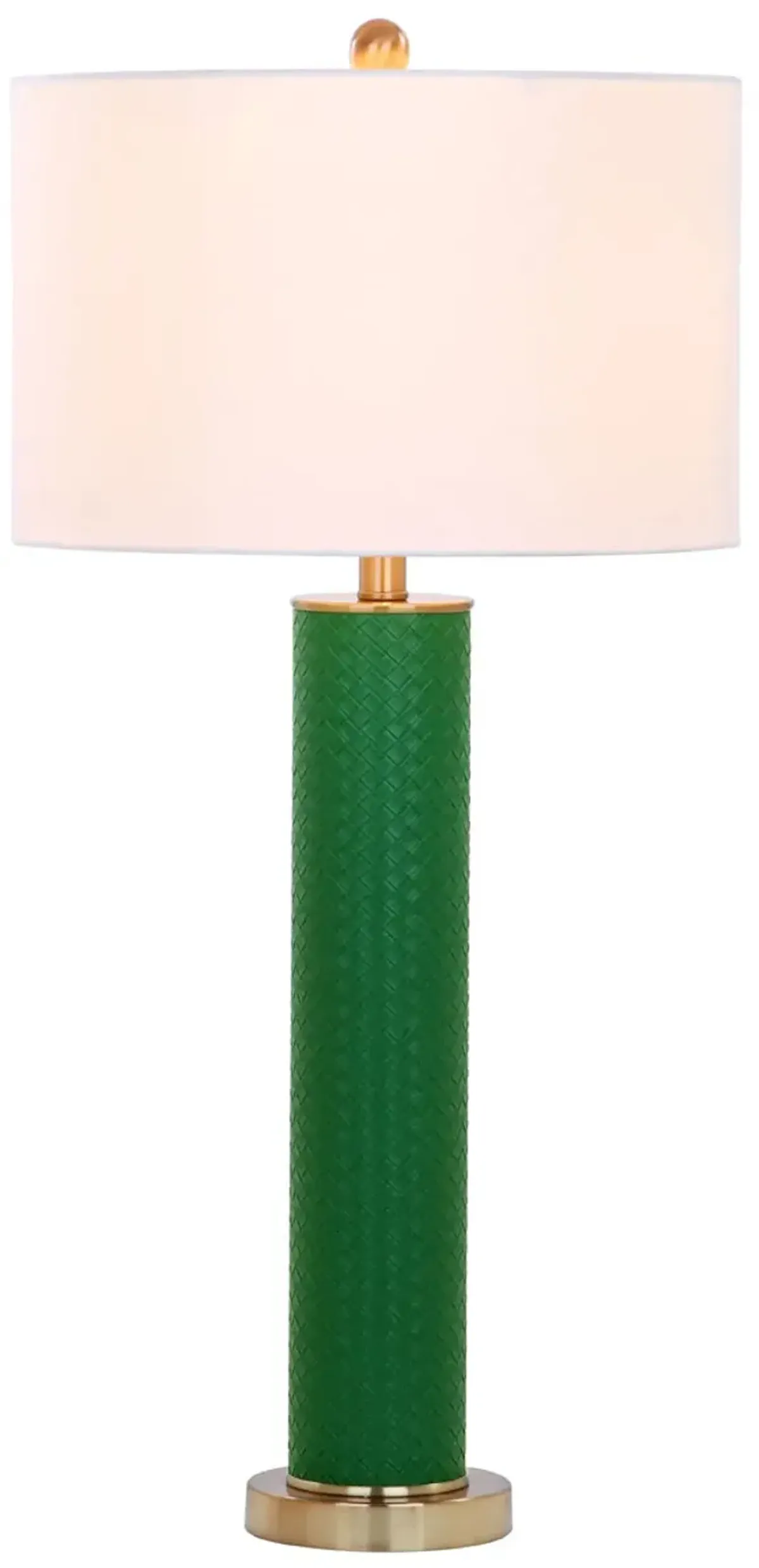 Ollie 31.5-Inch H Faux Woven Leather Table Lamp - Set of 2