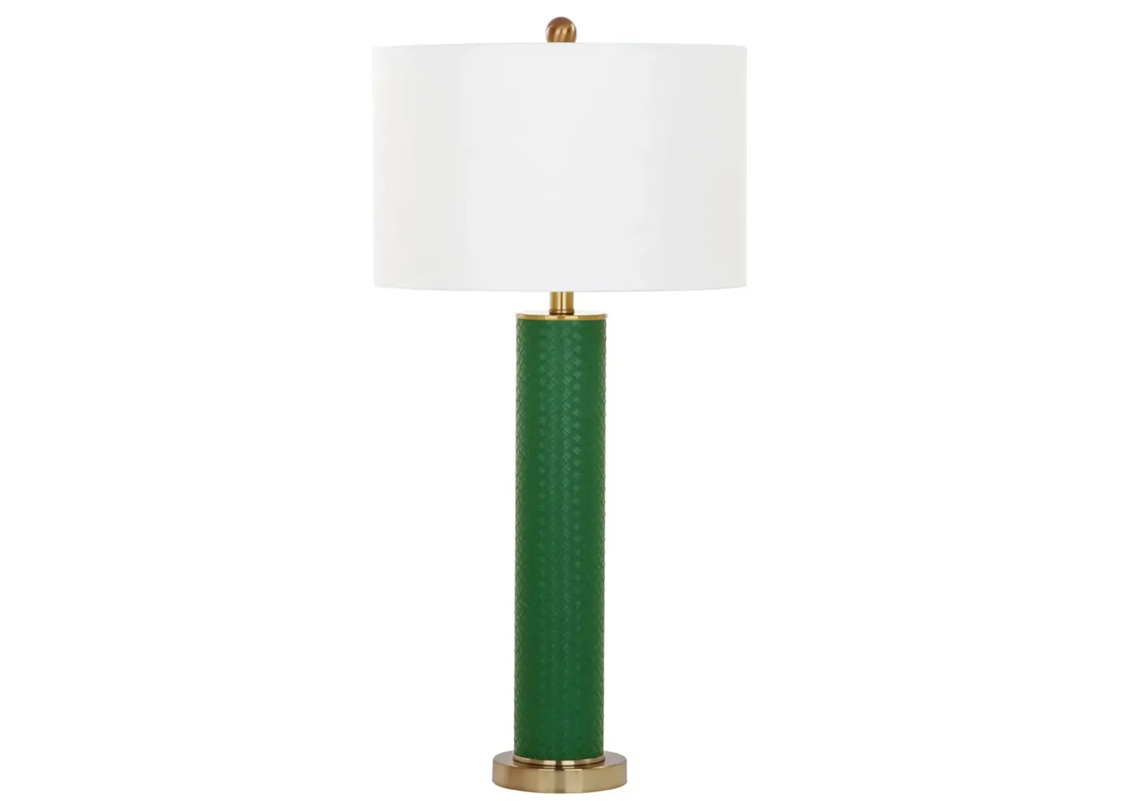 Ollie 31.5-Inch H Faux Woven Leather Table Lamp - Set of 2