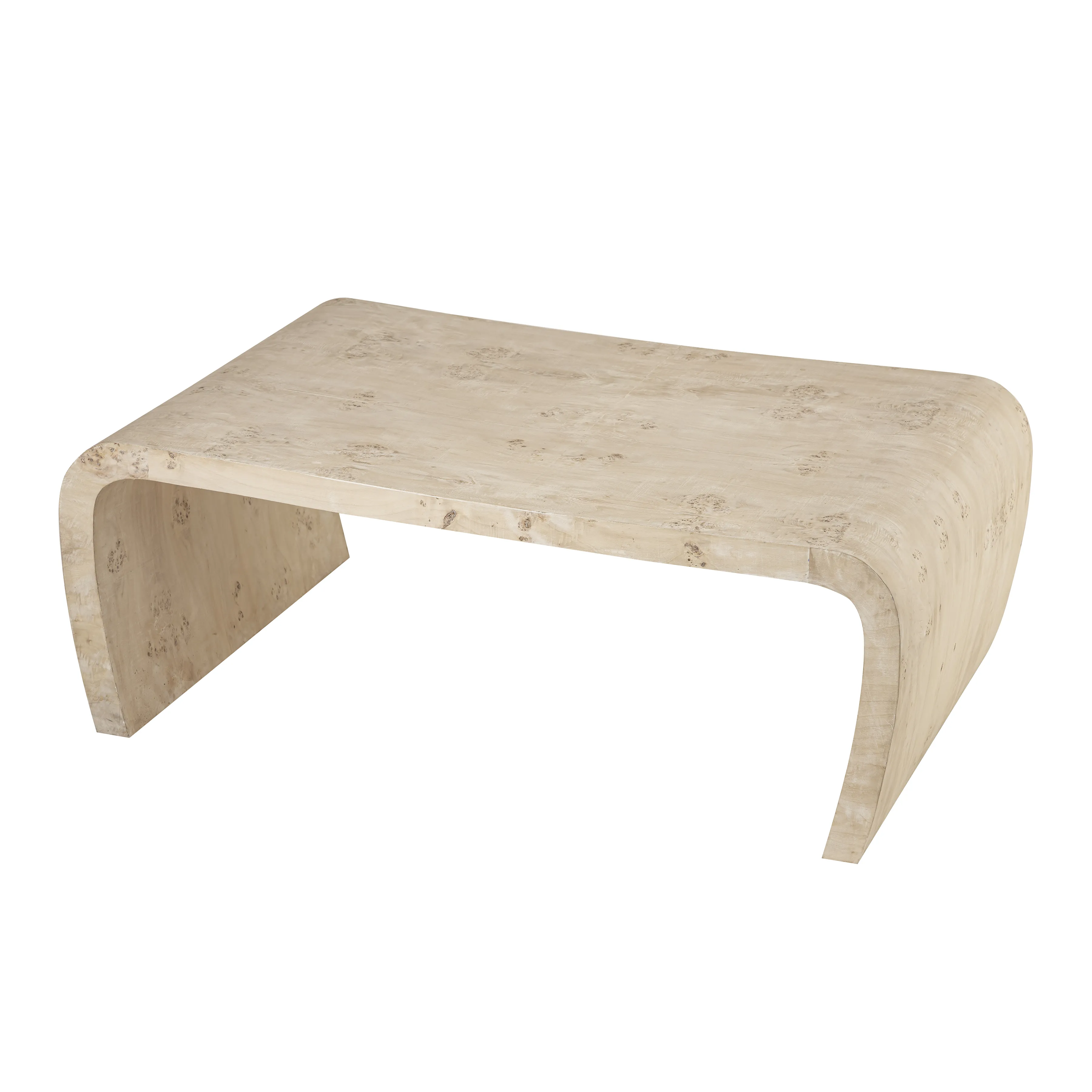 Clip Coffee Table - White Burl