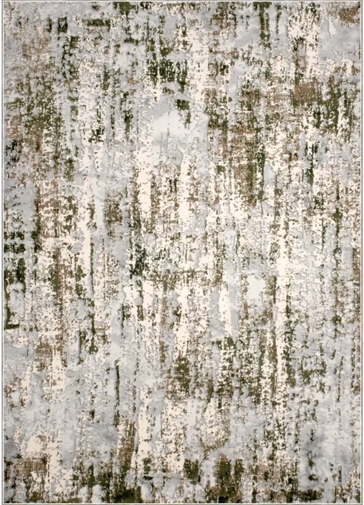 ARIELLA Grey/Green Rectangle 2'6" x 10 ft Rug