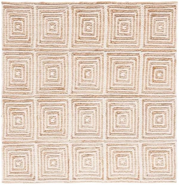 NATURAL FIBER 516 NATURAL  6' x 6' Square Square Rug