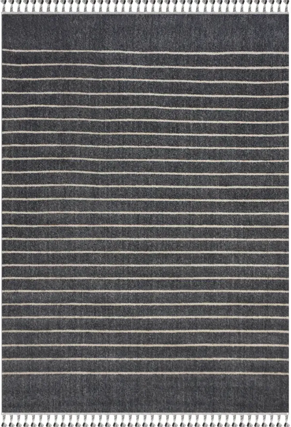 AMBROSE CHARCOAL/ GREY Rectangle 2'6" x 10 ft Rug