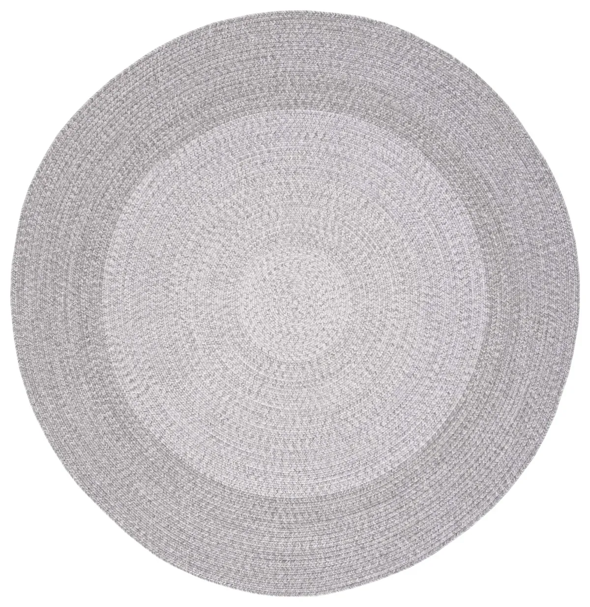 BRAIDED 220 GREY 8' x 8' Round Round Rug