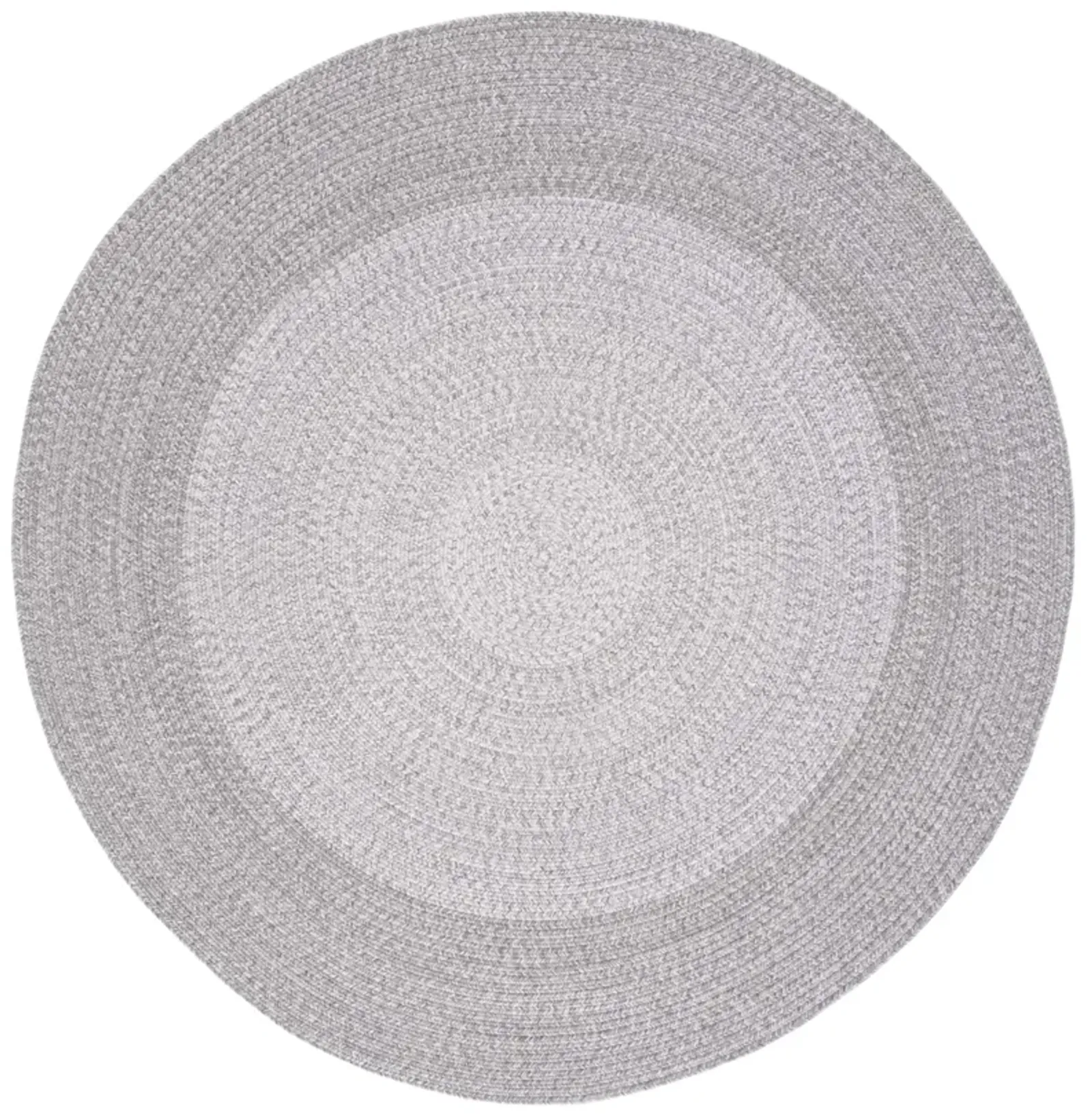 BRAIDED 220 GREY 8' x 8' Round Round Rug