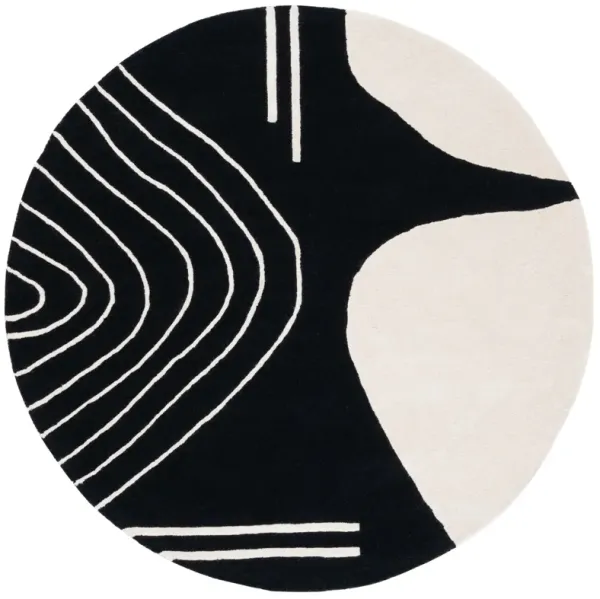 RODEO DRIVE Hand Tufted 8' x 8' Round area rug