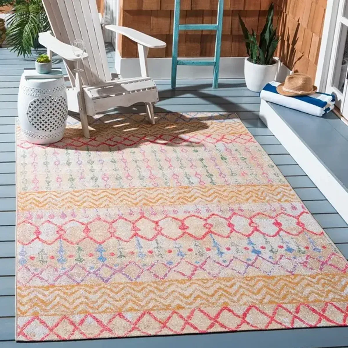 SUMMER 497 Multi 9' X 12' Large Rectangle Rug