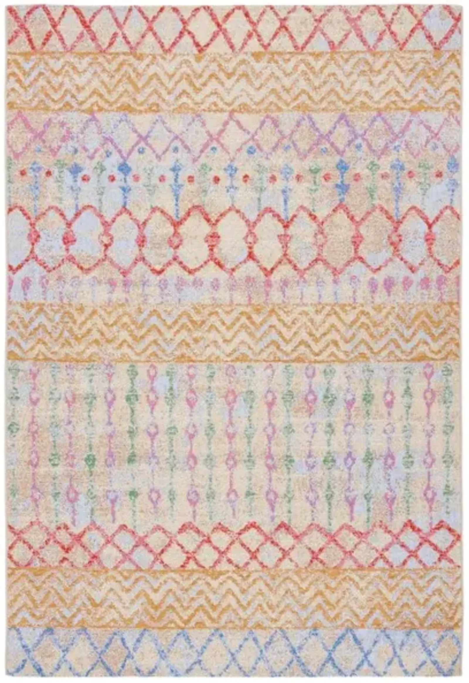 SUMMER 497 Multi 9' X 12' Large Rectangle Rug