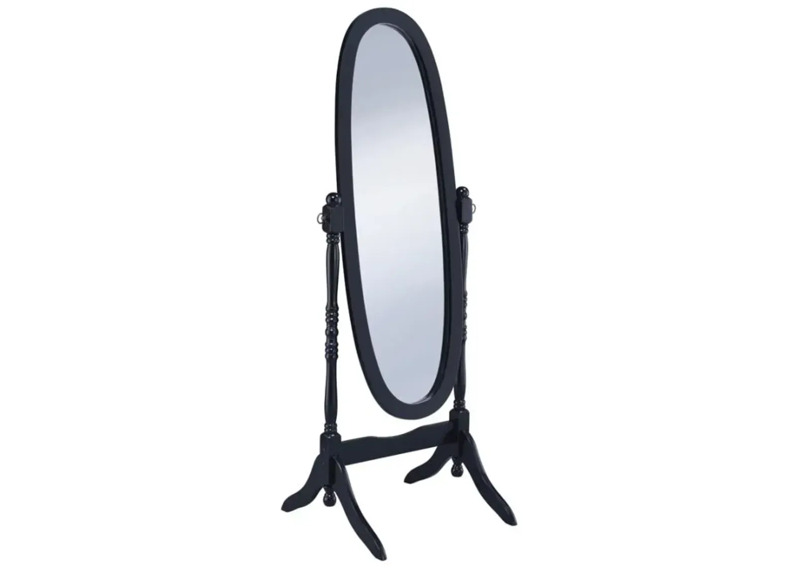 Foyet Oval Cheval Mirror Black