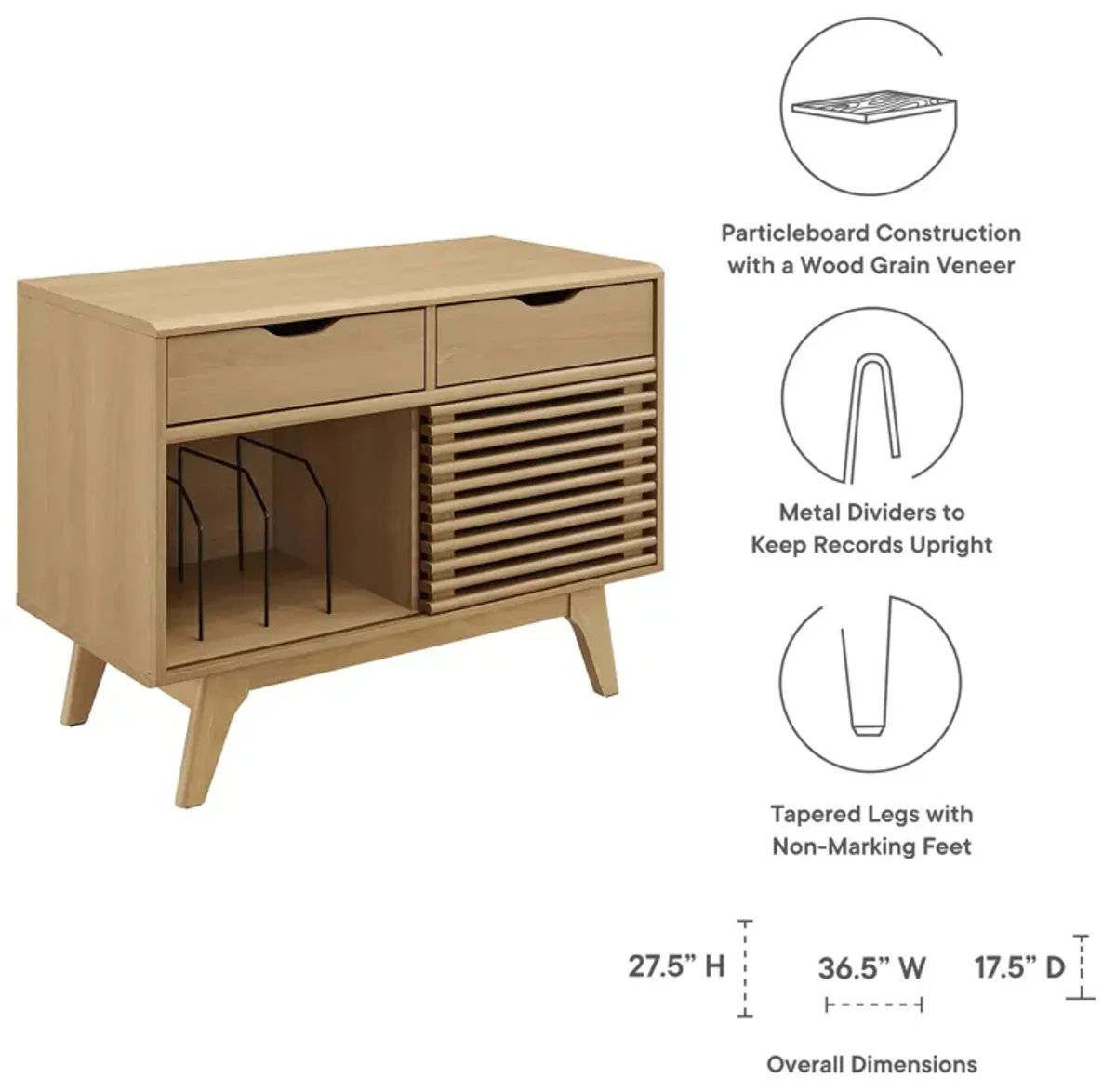 Render Vinyl Record Display Stand