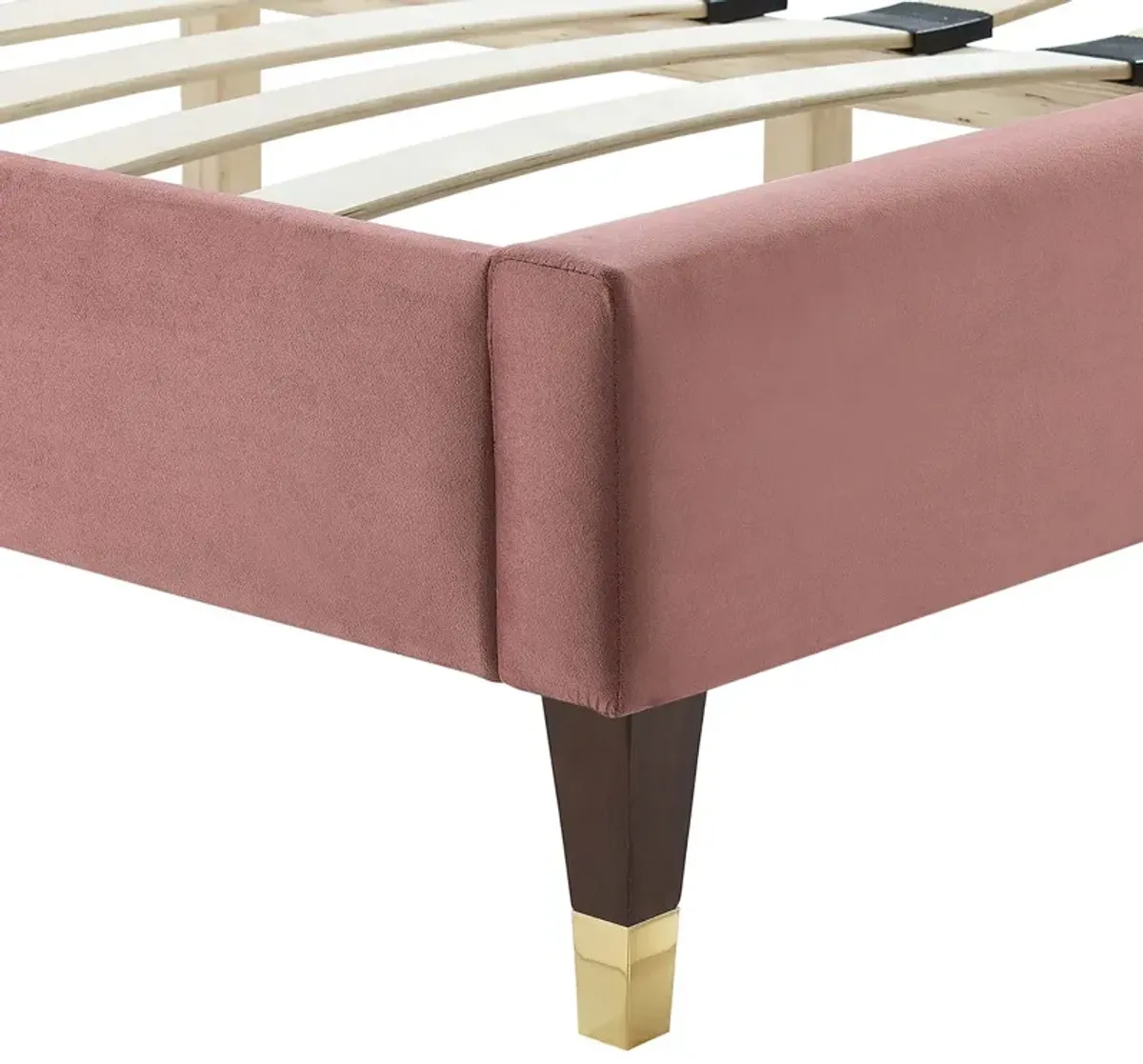 Yasmine Channel Tufted Performance Velvet King Platform Bed