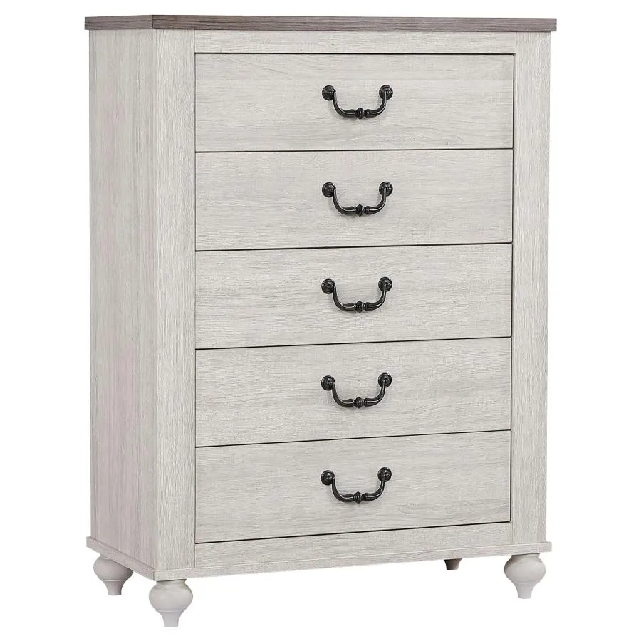 Stillwood 5-drawer Chest Vintage Linen