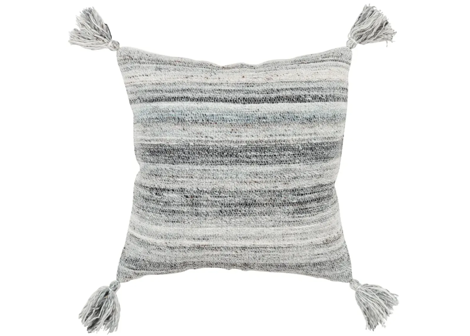 INDOOR OUTDOOR Mottled Gray Pillow