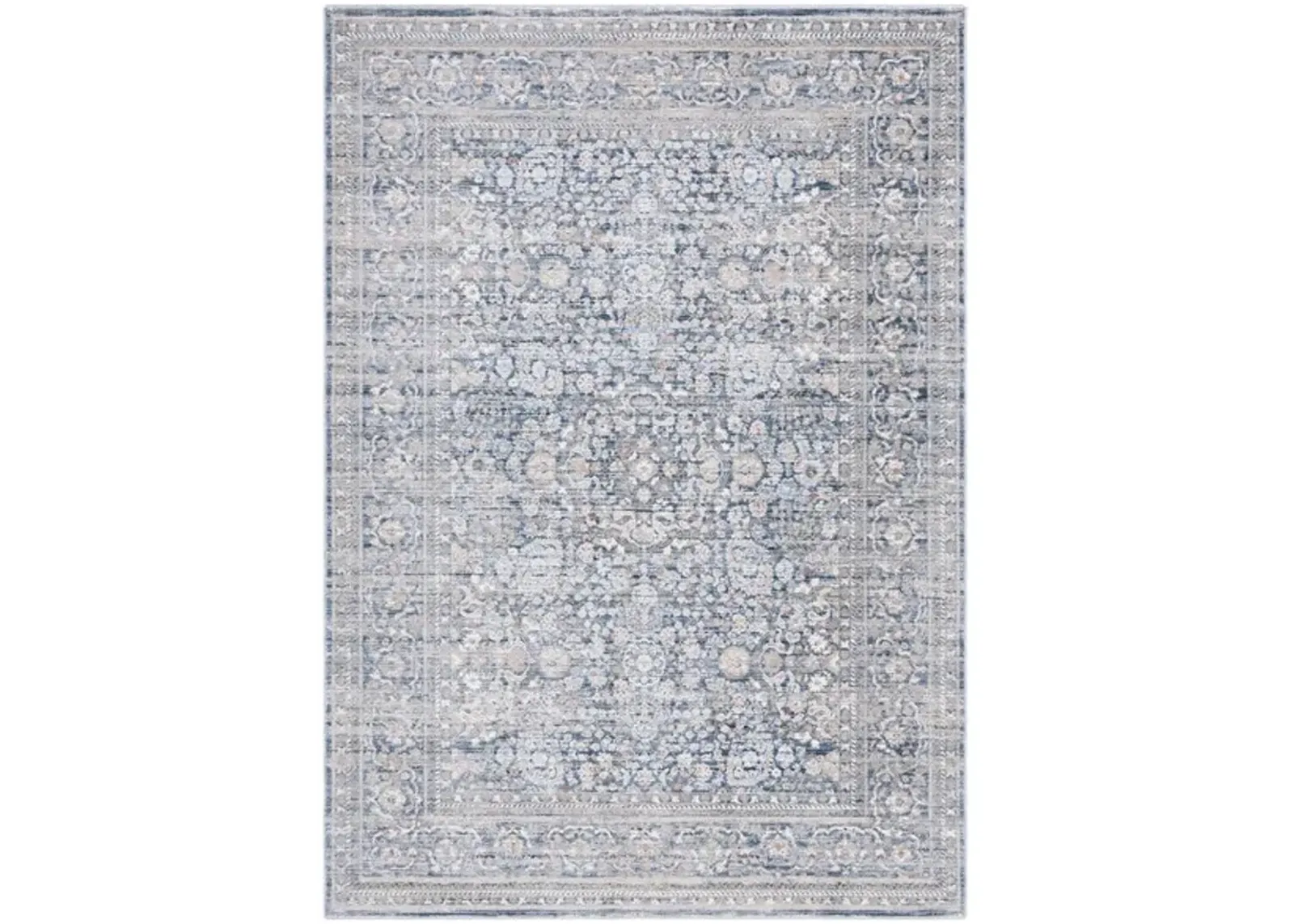 HARLOW 163 Blue 5'-3' X 7'-6' Medium Rectangle Rug