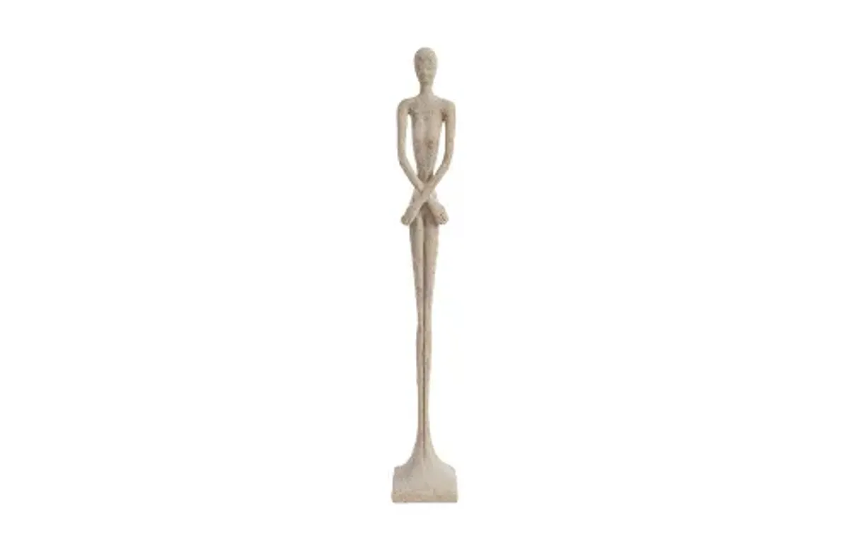 lottie sculpture, small, resin, roman stone