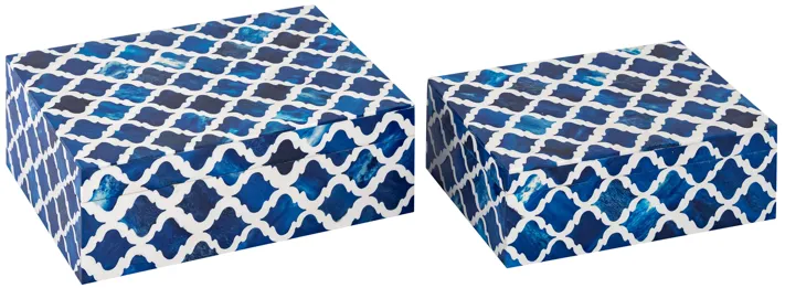 Tucker Box - Set of 2 Blue