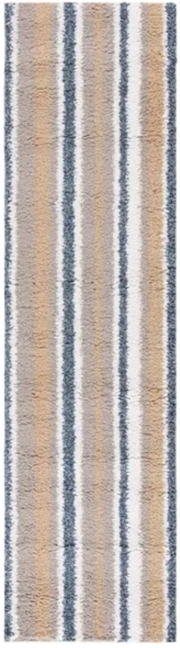 CALICO SHAG 104 Brown  2'-2' X 8' Runner Rug