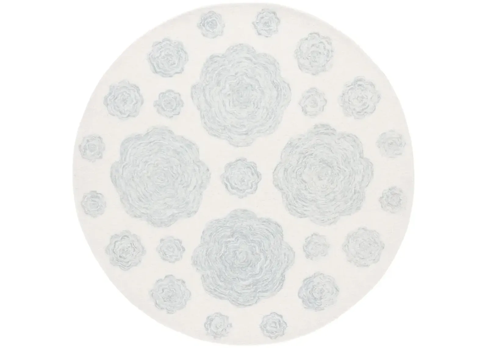 JARDIN 756 IVORY  6' x 6' Round Round Rug