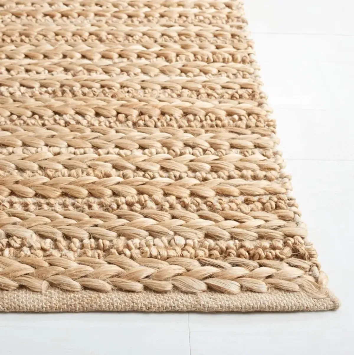 NATURAL FIBER 102 NATURAL 8' x 10' Large Rectangle Rug