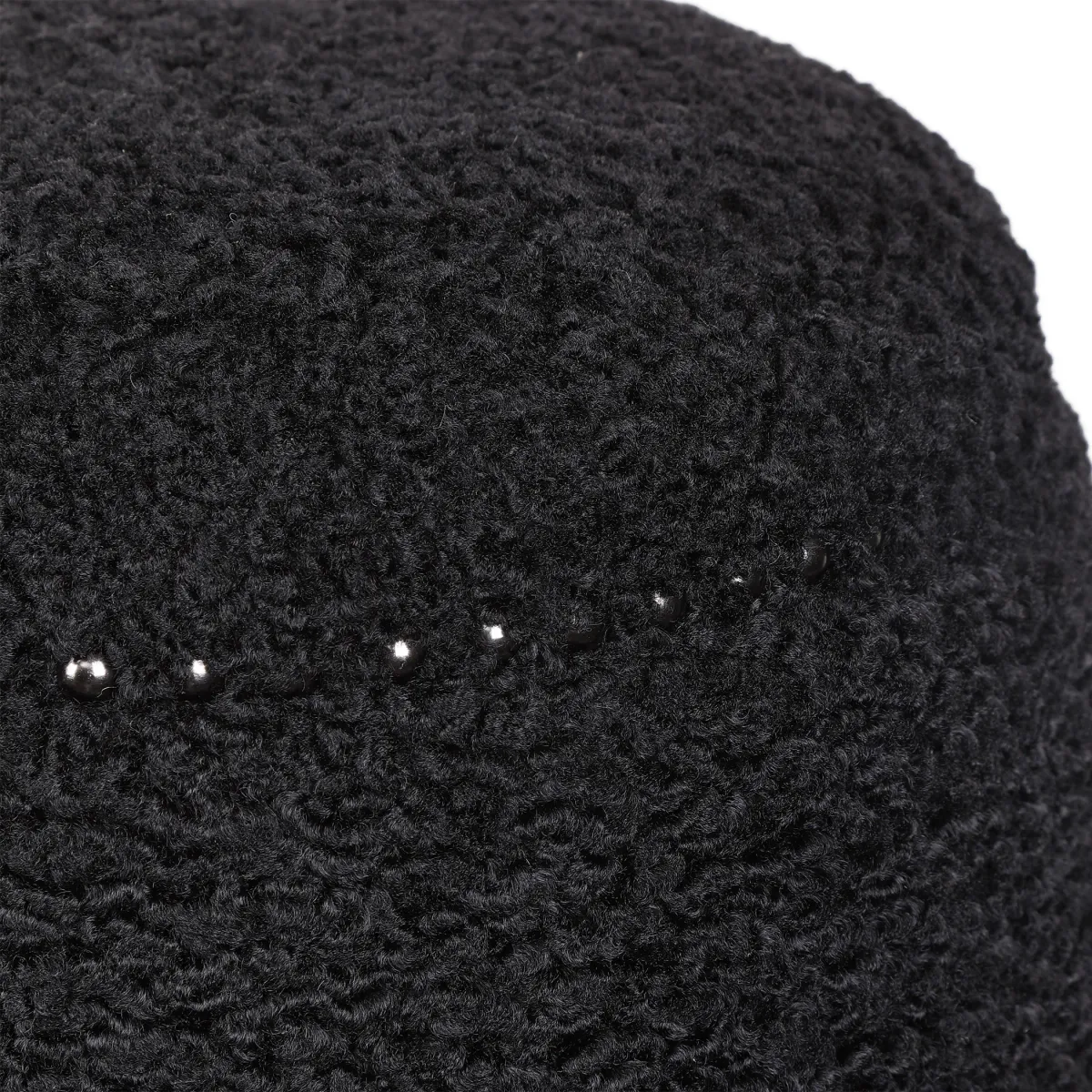 Gumdrop Black Ottoman 