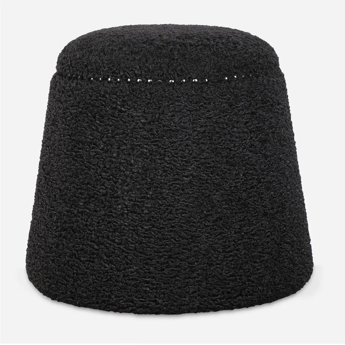 Gumdrop Black Ottoman 