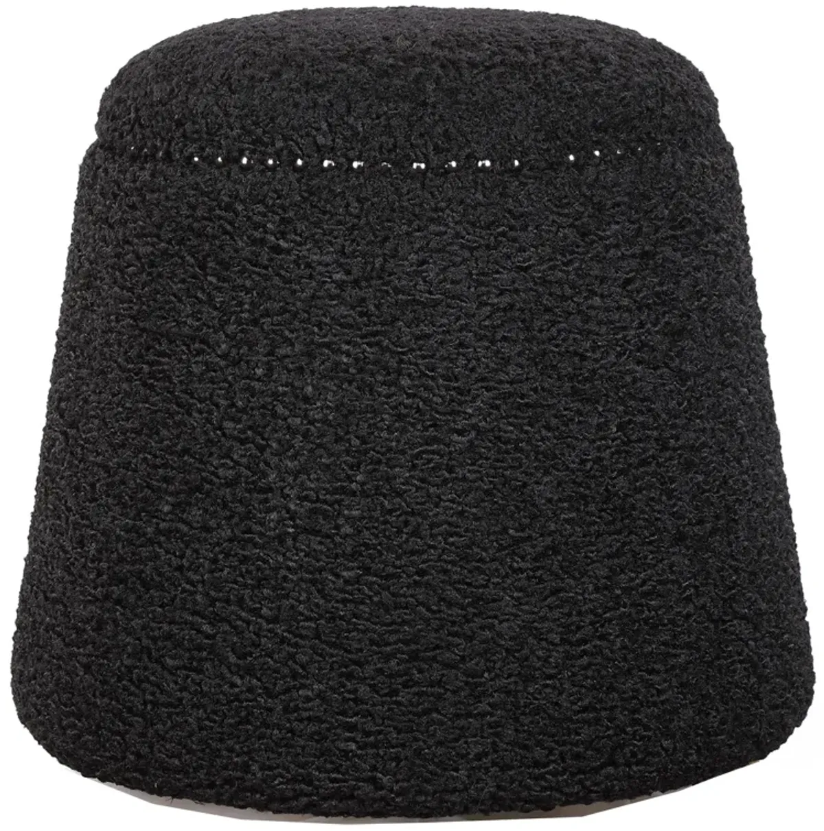 Gumdrop Black Ottoman 